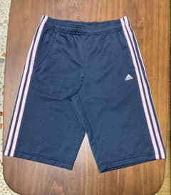 adidas ハーフパンツ ネイビー×ピンクのサムネイル