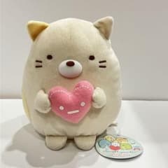 스미코구라시 시로쿠마의 만들기 코로트 봉제인형 고양이 하트