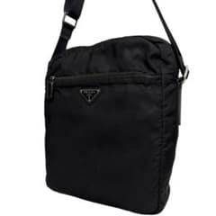 4077 美品 PRADA プラダ ショルダーバッグ 三角ロゴ 白タグ テスート 