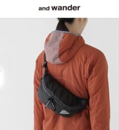 《美品》and wander ウエストバッグ //sil waist bag