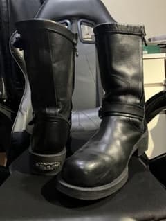 ⭐︎ディールデザイン⭐︎レザー⭐︎エンジニアブーツ⭐︎M(26〜27cm 
