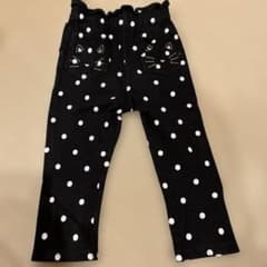 プティマイン　90 水玉模様の猫ポケットパンツ