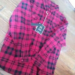 新品　チェックシャツ　Mのサムネイル