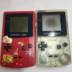 【ジャンク品】ゲームボーイカラー 　レッド　 クリア 2点セットのサムネイル