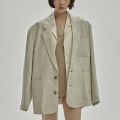 TODAYFUL Boyfriend Linen Jacket Sage 36 - メルカリ