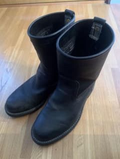 断捨離　チペワ　ペコス　黒 レザー ショートブーツ 断捨離 チペワ ペコス 黒 レザー ショートブーツ - メルカリ