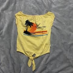 ONE-WAY フロリダプリント Tシャツ　海外ガール　平成　古着のサムネイル