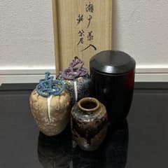 瀬戸茶入 鵬雲斎箱 銘「閑居」茶道具懐石茶箱坐忘斎淡々斎即中斎水指