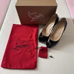 ルブタン ハイヒール オープントゥ 38.5 24.5cm - メルカリ