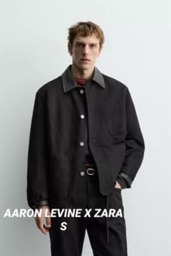 AARON LEVINE X ZARA コントラストレザーディテールジャケット - メルカリ