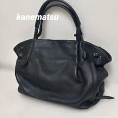 銀座かねまつ 本革 ブラック トートバッグ - メルカリ