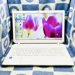 すぐ使える！快速SSD256GB☆爽やか白ノートパソコン♪カメラ付き