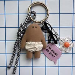 No.46 じゃらじゃらキーホルダー♡おぱんつ君 - メルカリ