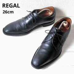 REGAL【26cm】プレーントゥ ビジネスシューズ レザー 黒 V267 - メルカリ