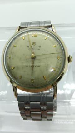 SEIKO 14010 マーベル 手巻き 17石 14KGF金張り メンズ稼働品のサムネイル