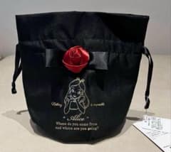 メゾンドフルール ディズニー アリス 巾着ポーチ ブラック - メルカリ