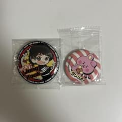 TinyTAN Jung Kook BT21 COOKY 缶バッジ 2点セットのサムネイル