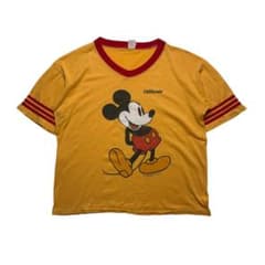 80s ミッキー リンガーTシャツ USA製　L相当のサムネイル