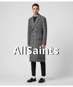 オールセインツ ダンソンコート グレンチェック 千鳥格子 本切羽