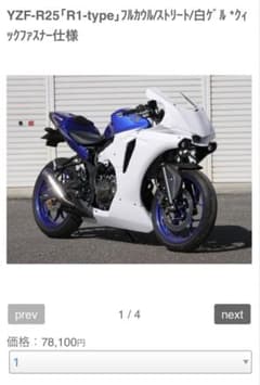 最終値下げ！！　引き取り限定！！　才谷屋　R25 フルカウル　ヘッドライト付属！ 最終値下げ！！ 引き取り限定！！ 才谷屋 R25 フルカウル ヘッド