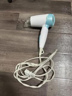 コンパクトヘアドライヤー ホワイト 水色のサムネイル
