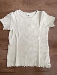 リブ編み　ミントグリーンTシャツ　120のサムネイル