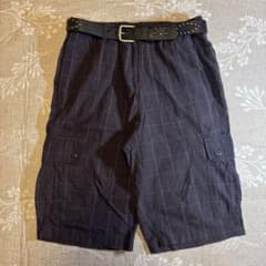 00s used archive check baggy shorts 膝下 - メルカリ