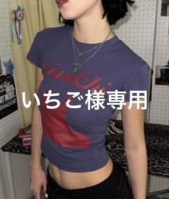 SHAGGIE ピクセルフォトロゴTシャツ パープル Sのサムネイル