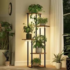 Bamworld フラワースタンド 植物育成ライト付き 5段観葉植物 台 - メルカリ