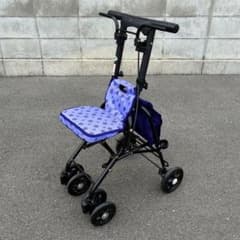 幸和製作所 シルバーカー 折りたたみ式 座面付き パープル系　手押し車 幸和製作所 シルバーカー 折りたたみ式 座面付き パープル系 手押し車