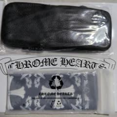 新品・未開封】クロムハーツ純正レザーケース＆眼鏡拭きセット（黒