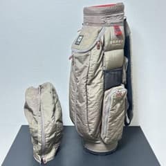 ONOFF オノフ キャディバッグ ゴルフバッグ ベージュ系 フード付き