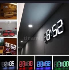 No.7最安値‼️3D　LED　デジタル　壁時計　置時計のサムネイル