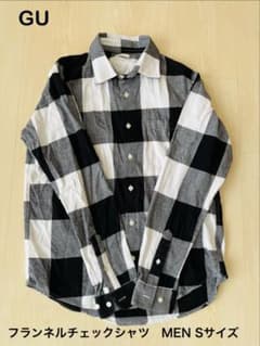 【GU】フランネルチェックシャツ MEN Sサイズ