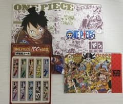 ONE PIECE 100巻　特典ブックカバー　ブックファースト限定　帯付きのサムネイル