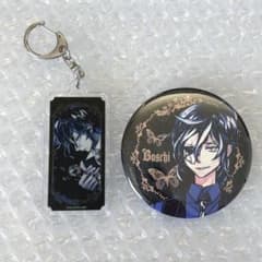 あくねこ 悪魔執事と黒い猫 キーホルダー 缶バッジ ボスキ - メルカリ