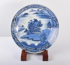 伊万里焼 古伊万里 山水文大皿 飾皿 直径40cm V R3581C - メルカリ