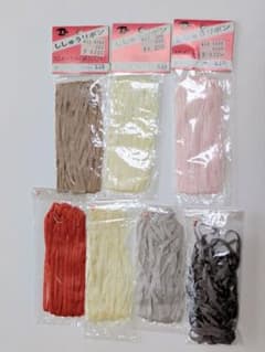 リボン刺繍用、リボン、新品と使いかけのセット 2のサムネイル