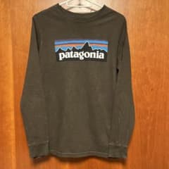 【美品】Patagonia パタゴニア キッズ 長袖カットソー ブラウン Lのサムネイル