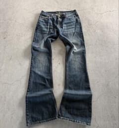 goa ダメージフレアデニム 鬼ヒゲ archive Y2K Flare 00s 00s【archive】flare denim pants/Y2K/鬼ヒゲ - メルカリ