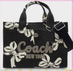 COACHコーチ大容量34cmリボンカーゴトートバッグ - メルカリ
