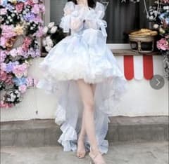 【レイ様】クラゲドールシフォンワンピースのサムネイル