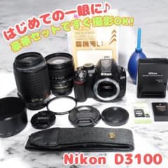 Nikon D3100】入学式・春の思い出に✨Wレンズセット✨すぐ撮影OK