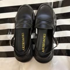 AKIKOAOKI demi faux leather BK×BK