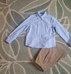 値下げ！1200→1500 ZARA 長袖シャツ ライトブルー Mサイズのサムネイル