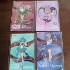 Pretty Guardian Sailor Moon Meiji Clear Card Set of 4