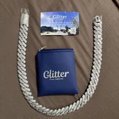 Glitter シルバー ネックレス 55cm 22インチのサムネイル