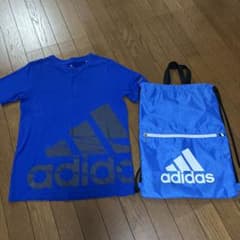 adidas Tシャツ ナップサック セット ブルーのサムネイル