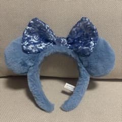 ディズニー カチューシャ ブルー ファー スパンコールのサムネイル