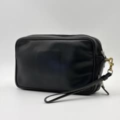 OLD COACH 5330 Clutch Bag, Leather, Black, Vintage, Rare